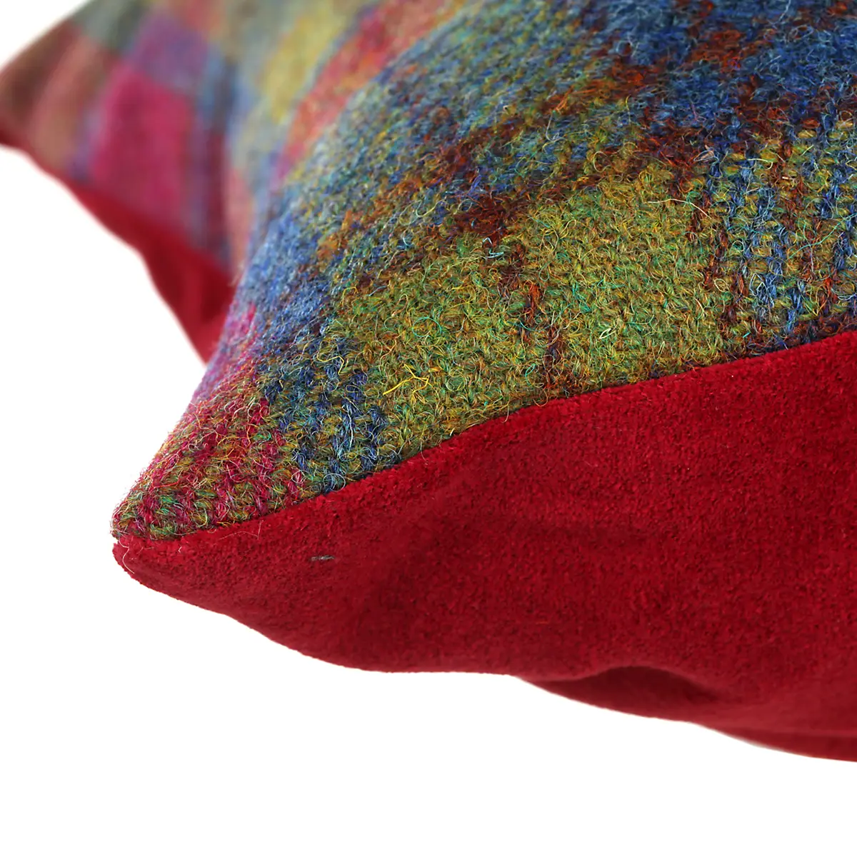 kissen-cushion-45x45-harris-tweed-schottland-tartan-karo-multi-colour-005 Harris Tweed Kissen aus Schottland in Multi Color Tartan - 45 x 45 cm