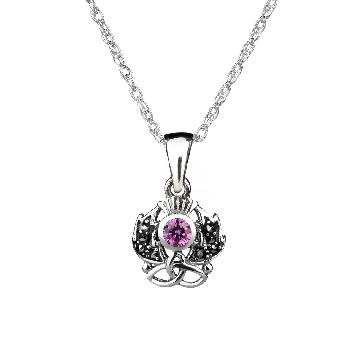schottische-distel-thistle-kette-silber-00143RUYReUJLd4r Schottische Distel - Kette aus Sterling Silber mit Markasit & Amethyst