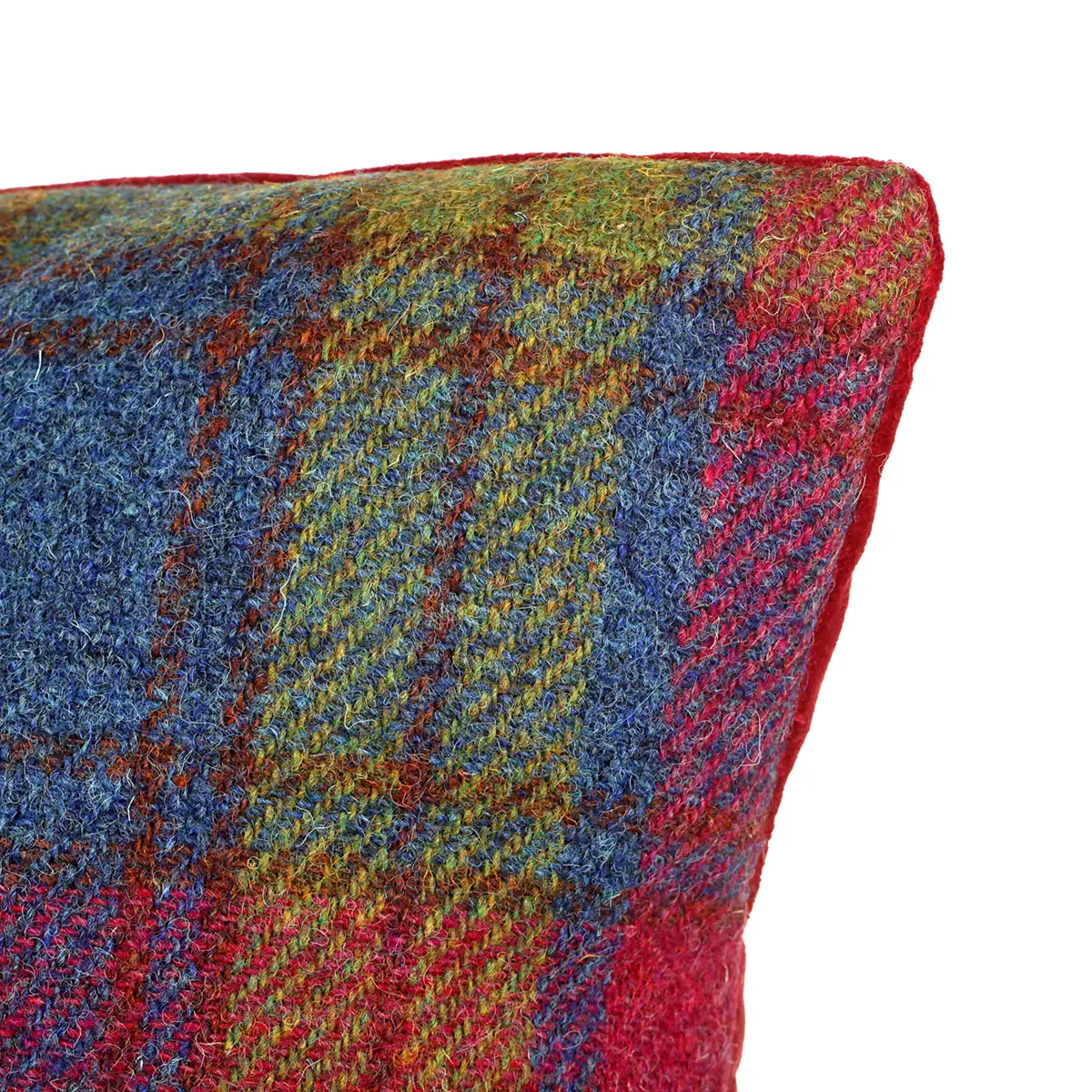 kissen-cushion-45x45-harris-tweed-schottland-tartan-karo-multi-colour-006 Harris Tweed Kissen aus Schottland in Multi Color Tartan - 45 x 45 cm