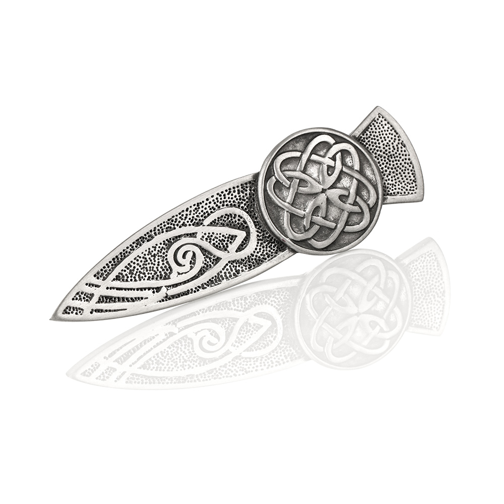 Celtic Rose Kilt Pin - mit keltischen Ornamenten - made in England