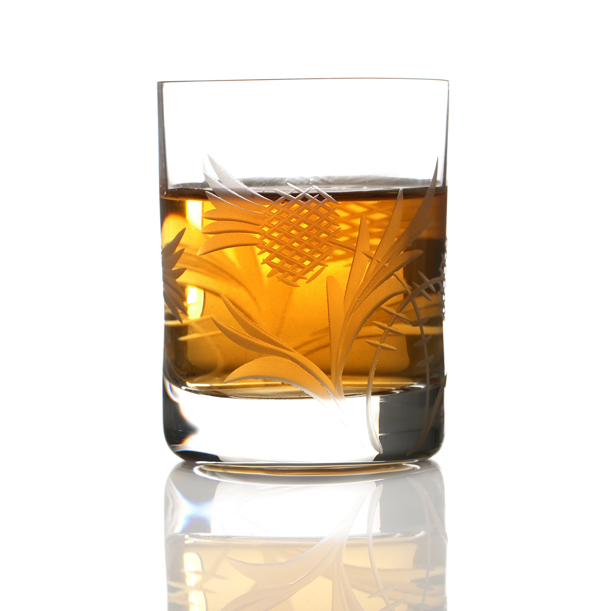 Flower of Scotland Dram - Schottische Distel Kristall Whiskyglas aus Schottland
