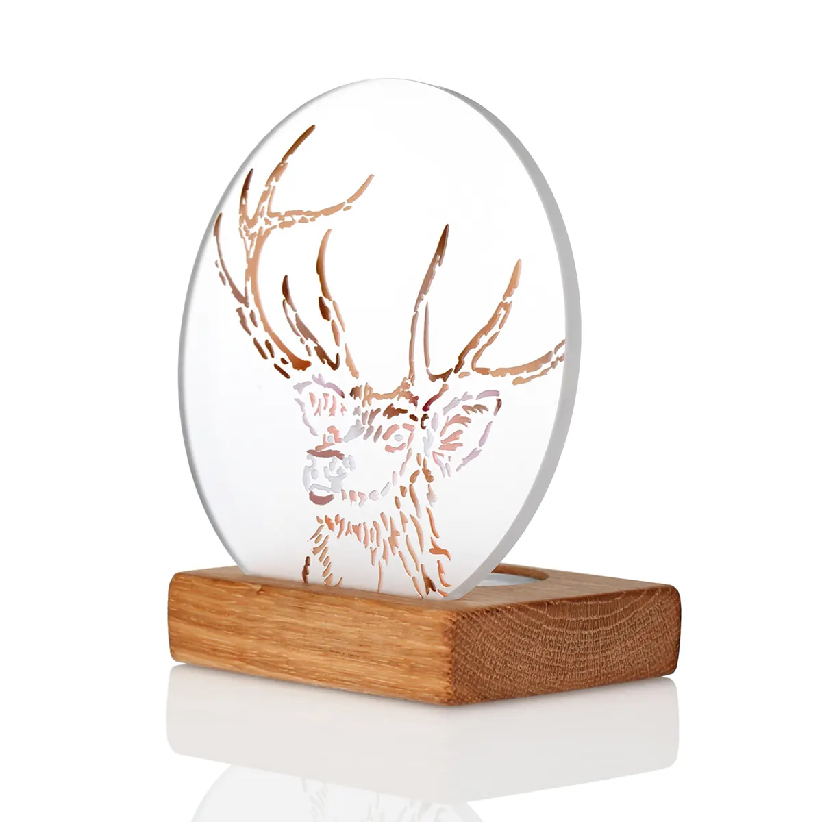 Stag Moments - Highland Hirsch Teelichthalter aus recyceltem Whiskyfass Stag Moments - Highland Hirsch Teelichthalter aus recyceltem Whiskyfass