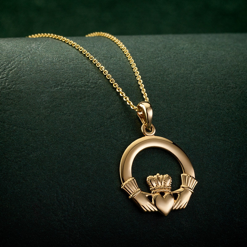 kett-amhaenger-claddagh-ring-irland-gold-002 Claddagh Ring - irische Claddagh Kette aus Gold