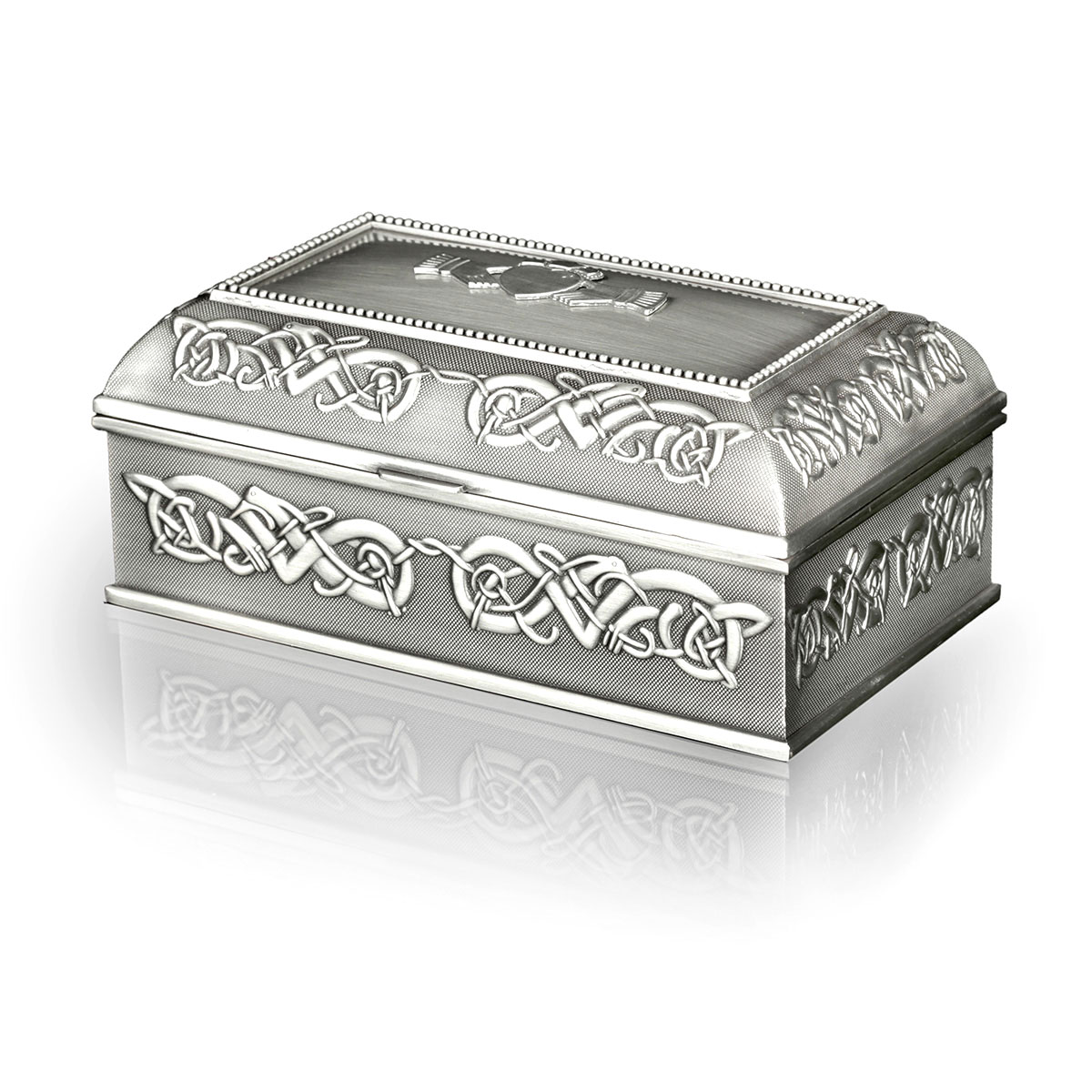 schmuck-schatulle-zinn-claddagh-keltisch-00157b3114021e74 Große Claddagh Ring Schmuckschatulle aus Irland - keltische Motive handgefertigt