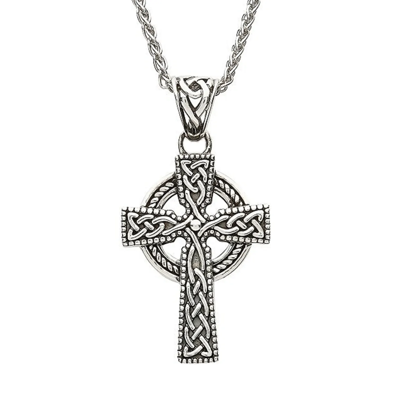 Keltisches Kreuz aus Sterlingsilber - Handgefertigt in Irland Keltisches Kreuz aus Sterlingsilber - Handgefertigt in Irland