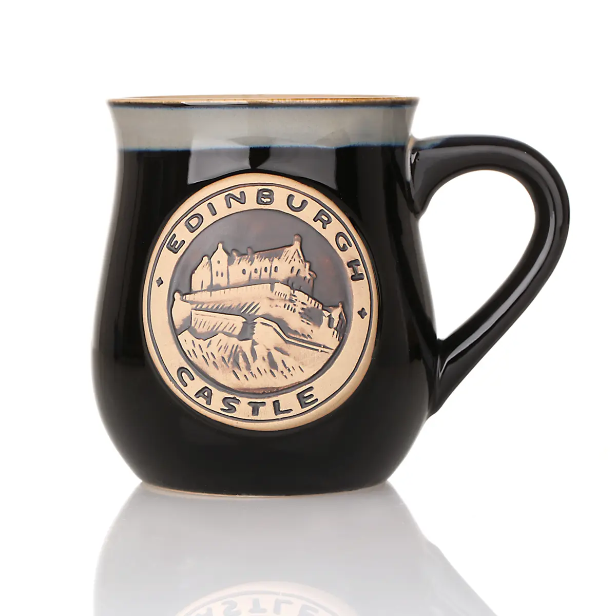 kaffee-becher-mug-tasse-schottland-edinburgh-001 Edinburgh Castle Stoneware Mug – handgefertigter Keramikbecher aus Schottland