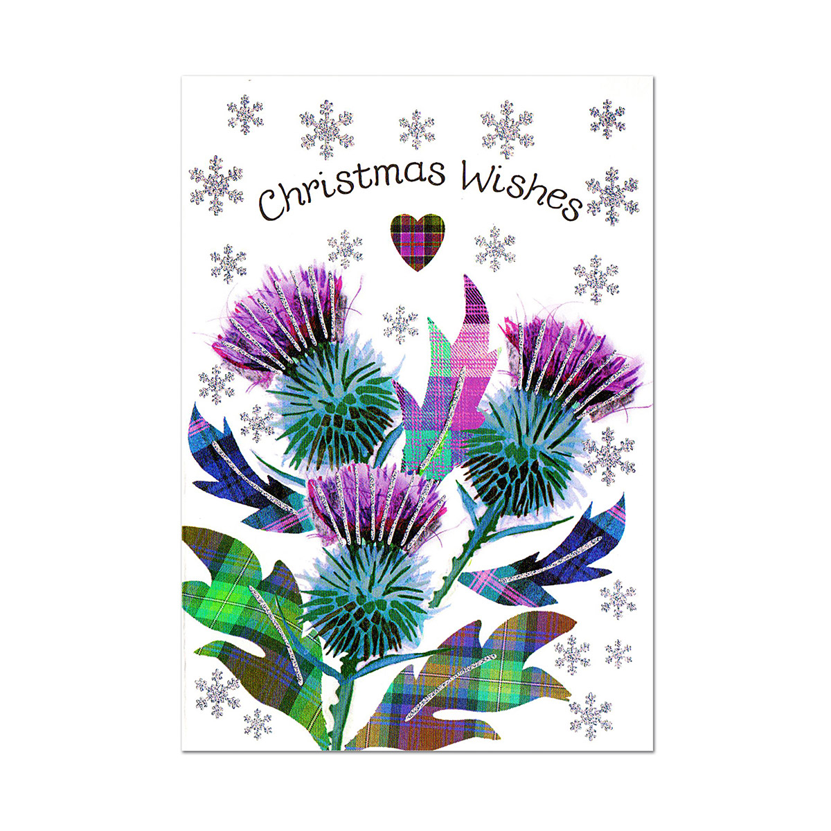 Christmas Thistles - Wee Wishes Weihnachtskarte aus Schottland