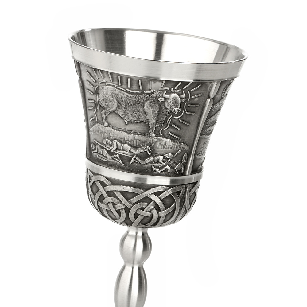 queen-mave-goblet-ireland-004 Mythical Ireland - Queen Maeve  - irischer Weinkelch aus Zinn mit keltischen Motiven