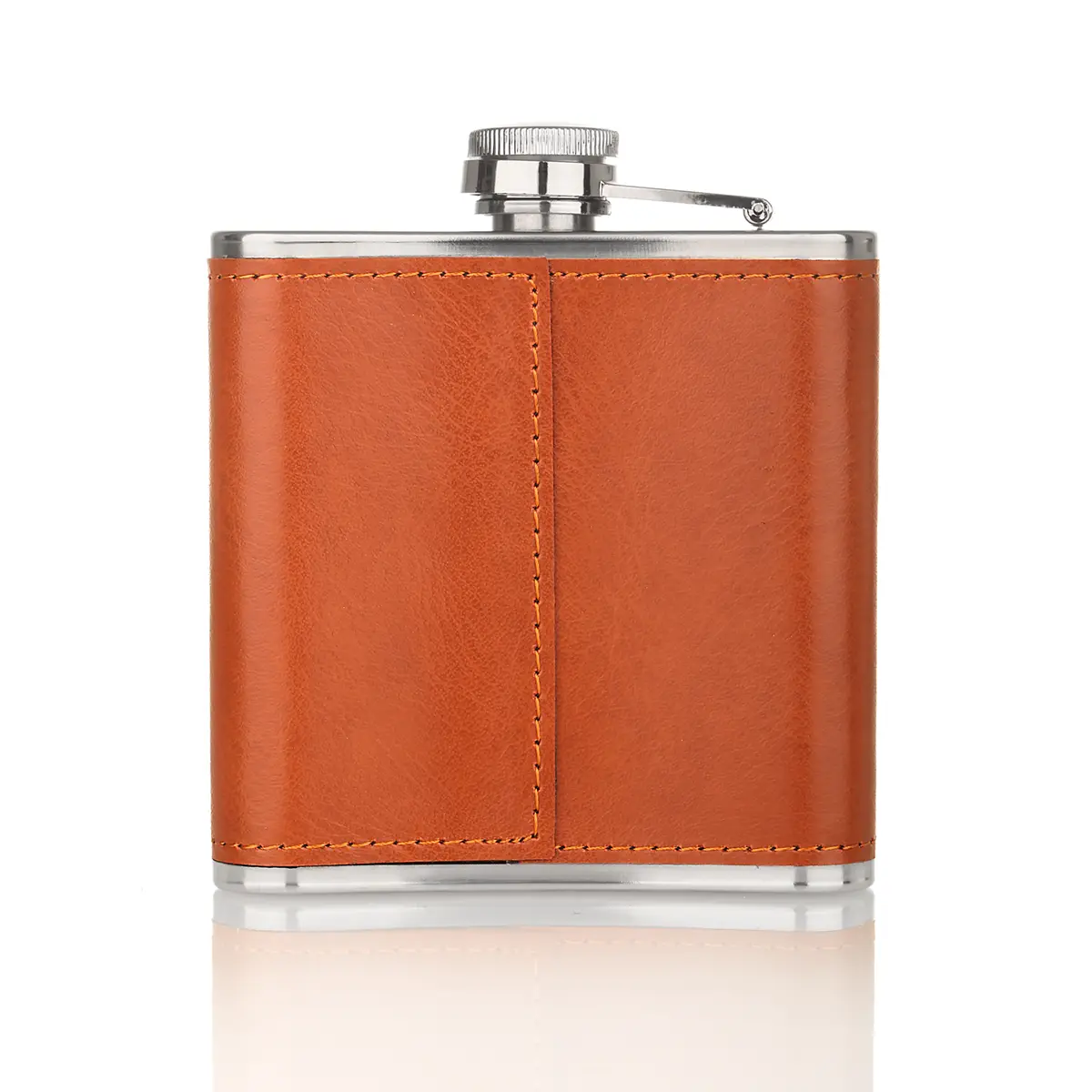 flachmann-hip-flask-leder-edelstahl-schottland-hirsch-stag-004 Leather Stag Hip Flask - Schottischer Hirsch Flachmann aus Edelstahl & Leder