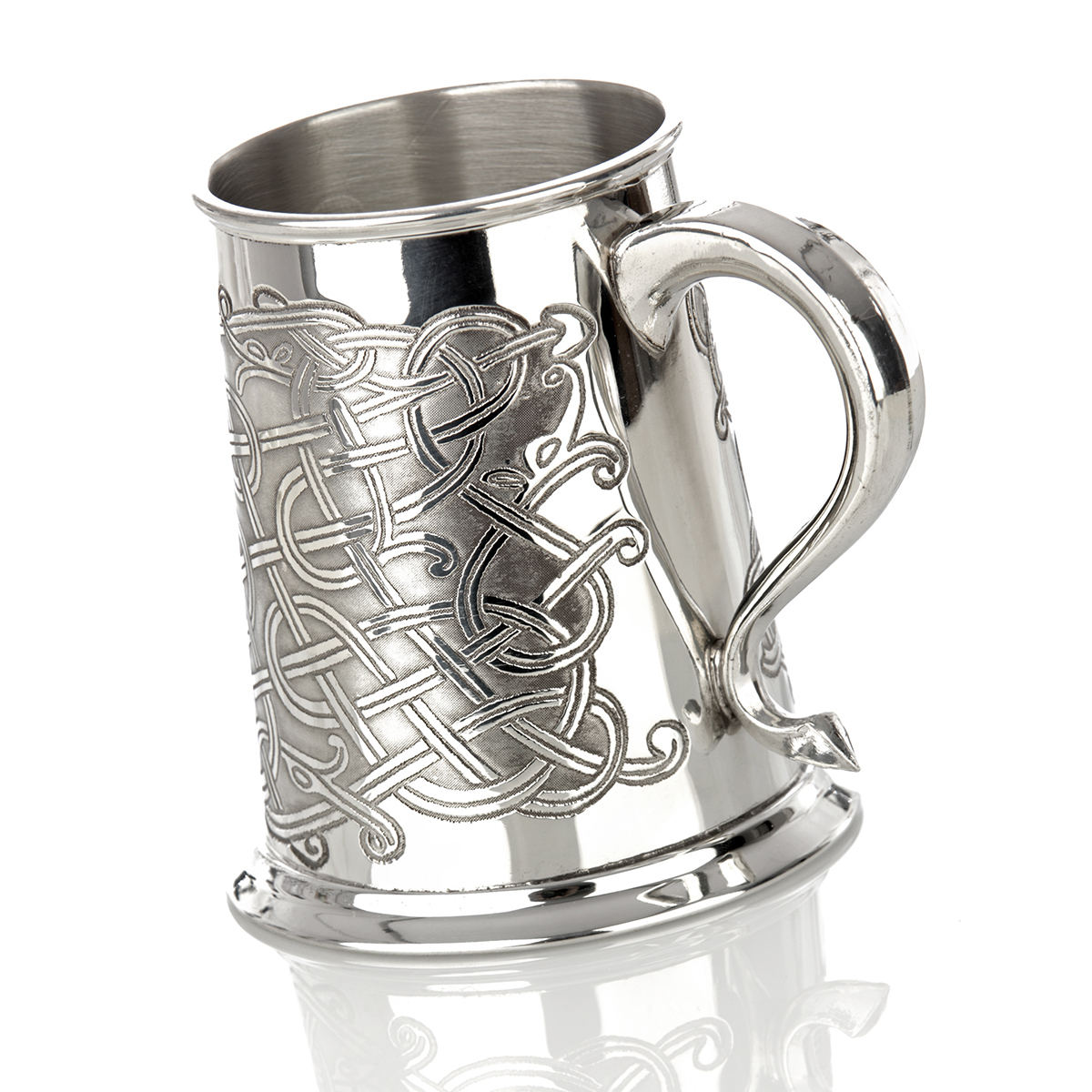 bierkrug-zinnkrug-pint-england-sheffield-keltisch-020 Celtic Pattern - Keltischer 1 Pint Bierkrug / Zinnkrug aus England