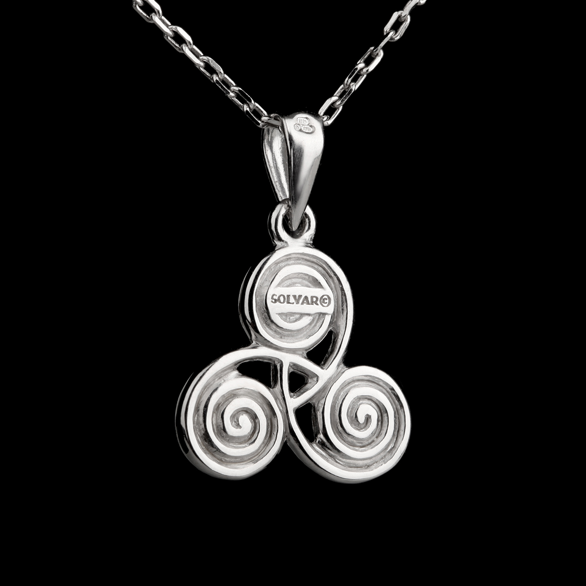 anhaenger-kette-newgrange-triskele-irland-silber-005 Newgrange Triskele - Keltischer Sterling Silber Anhänger aus Irland