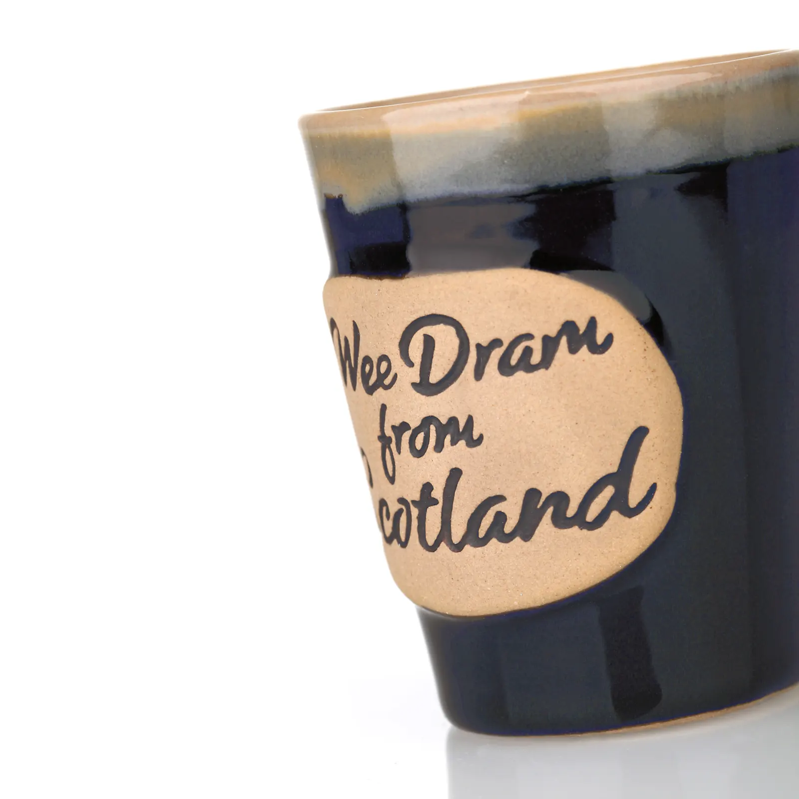 A Wee Dram From Scotland - Shotbecher aus Keramik in blau