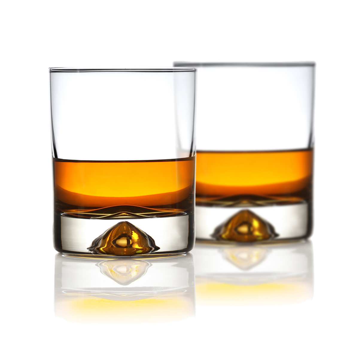 Whisky-Tumbler-Kristall-Glas-Dimple-Schottland-00304MYNdUGzV9W4 2 x Classic Whisky Tumbler (Dimple Base) - Handgefertigt aus Kristallglas