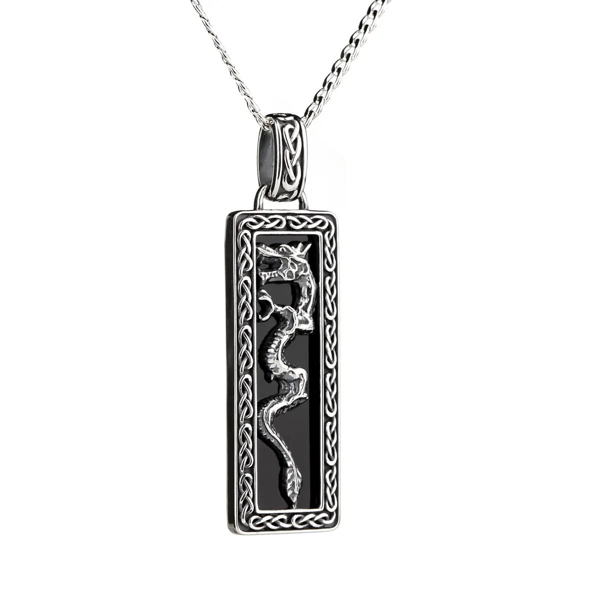 kette-anhaenger-spirit-celt-sky-black-onyx-dragon-slber-irland-003 Spirit of the Celt - Black Onyx Dragon - Sterling Silber Kette aus Irland