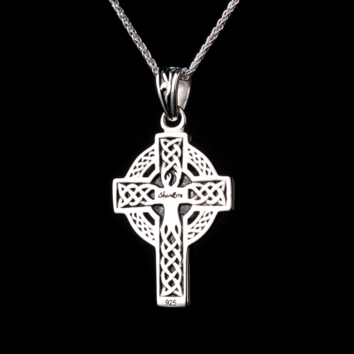Tree of Life Celtic Cross - keltisches Lebensbaum Kreuz - Sterling Silber handgefertigt in Irland