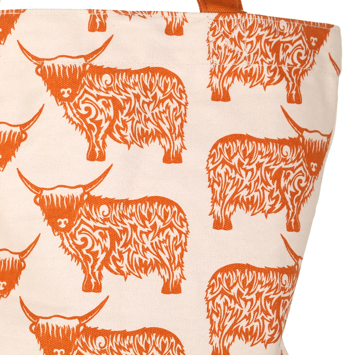 Highland Cow Shopping Bag - schottische Einkaufstasche / Stoffbeutel