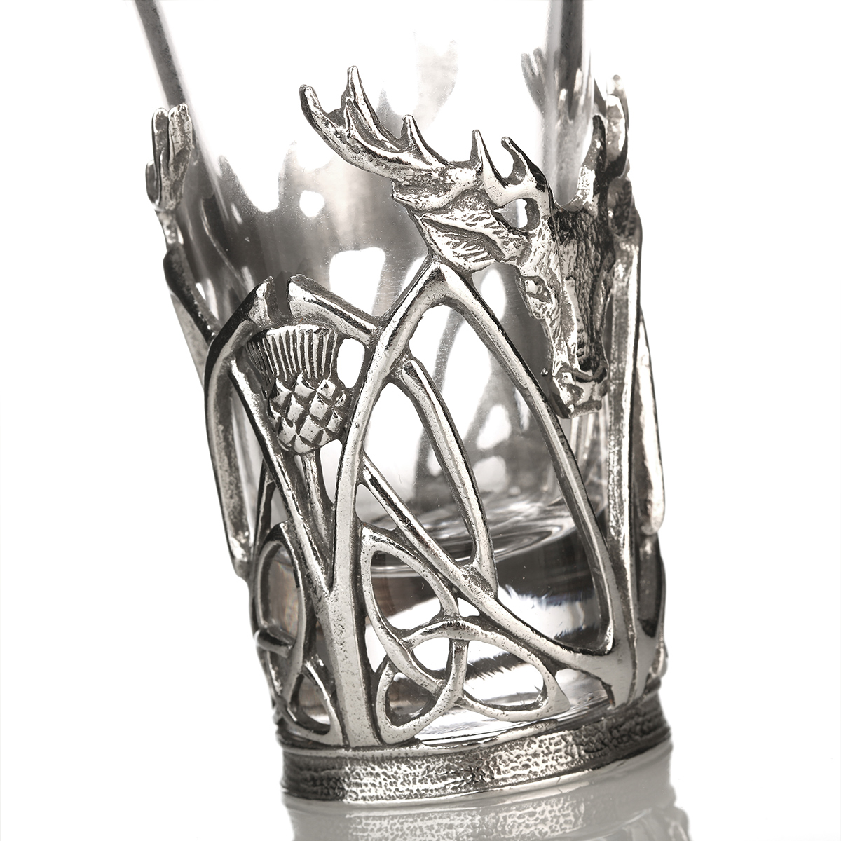 highland-hirsch-distel-shot-glas-002 Stag & Thistle Dram - Whisky Shotglas mit Hirsch & Distel