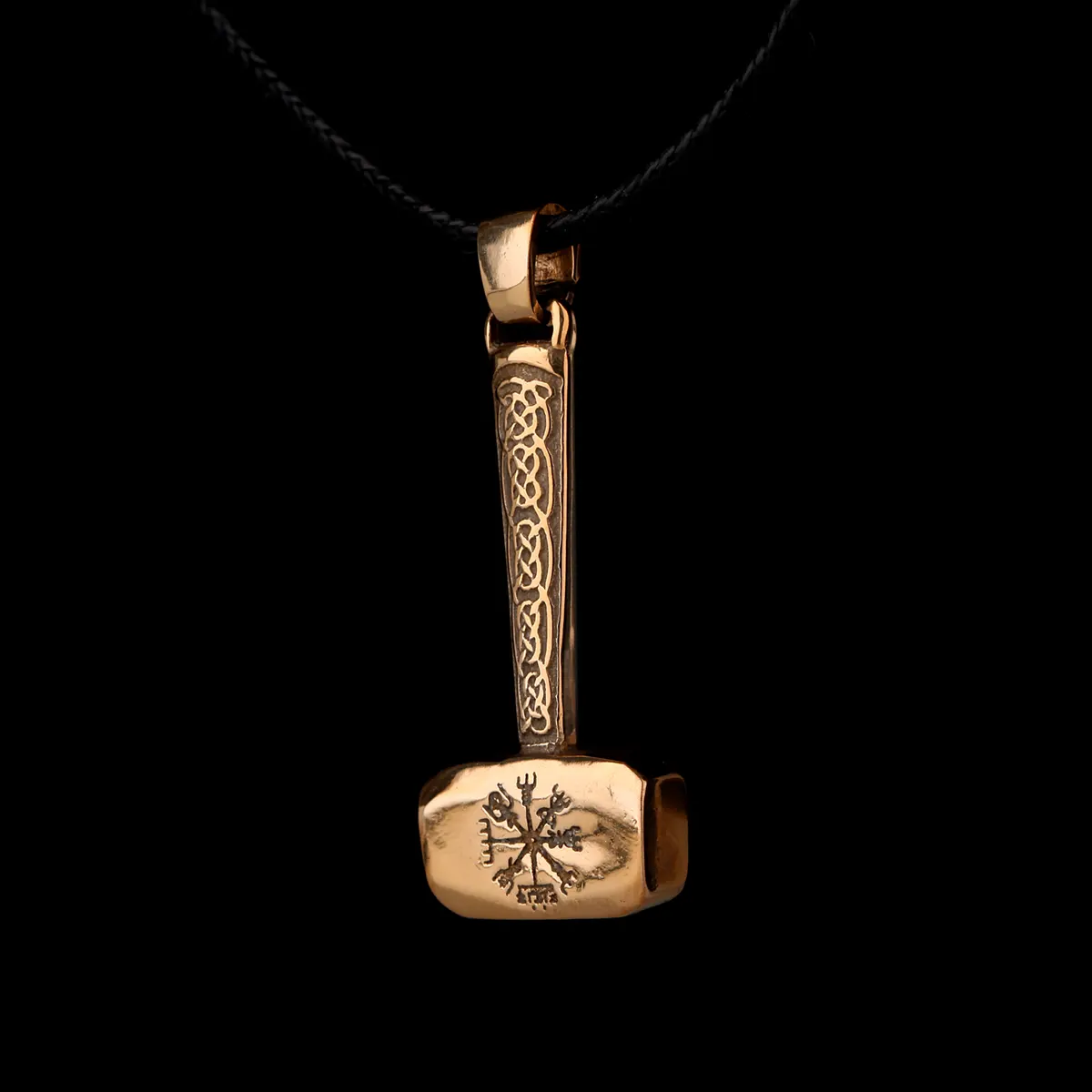 Mjölnir - Thor's Hammer aus Bronze - Handgefertigter Anhänger aus England