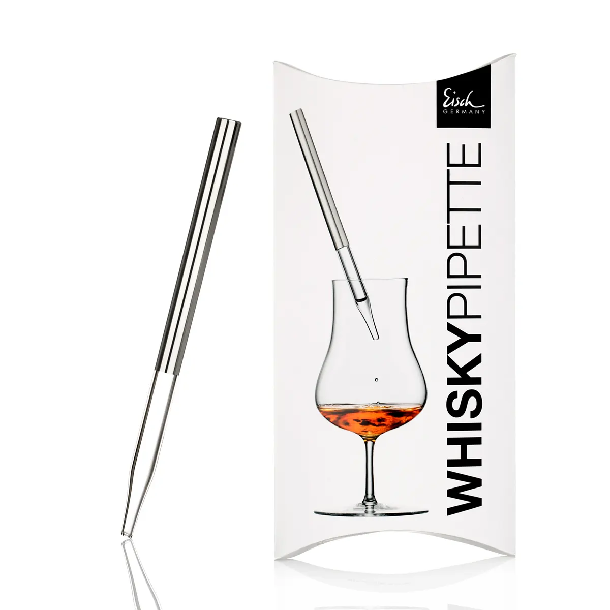 Whisky-pipette-eisch-gentleman-platin-silber-002 Eisch Whiskypipette Gentleman - Platin - im Geschenkkarton