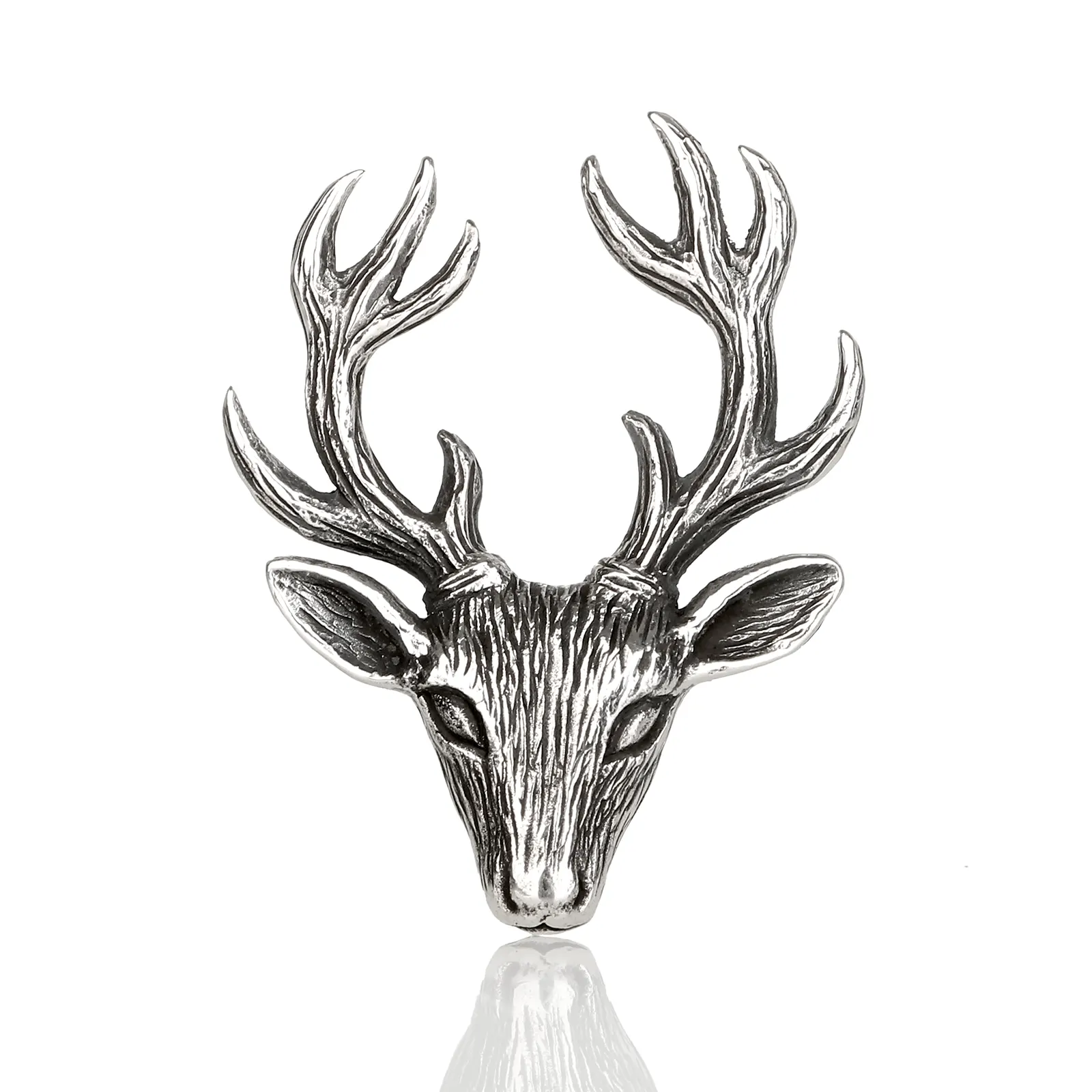 Highland Stag - Schottischer Hirsch Anstecknadel aus Sterlingsilber Highland Stag - Schottischer Hirsch Anstecknadel aus Sterlingsilber