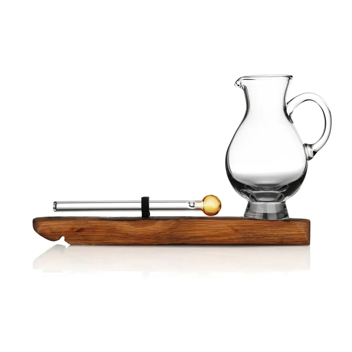whisky-fass-pipette-krug-plinth-set-angels-share-004OBcltrFOp14qH Whisky Tasting Set - Glencairn Wasserkrug & Angels' Share Pipette auf Eichenständer