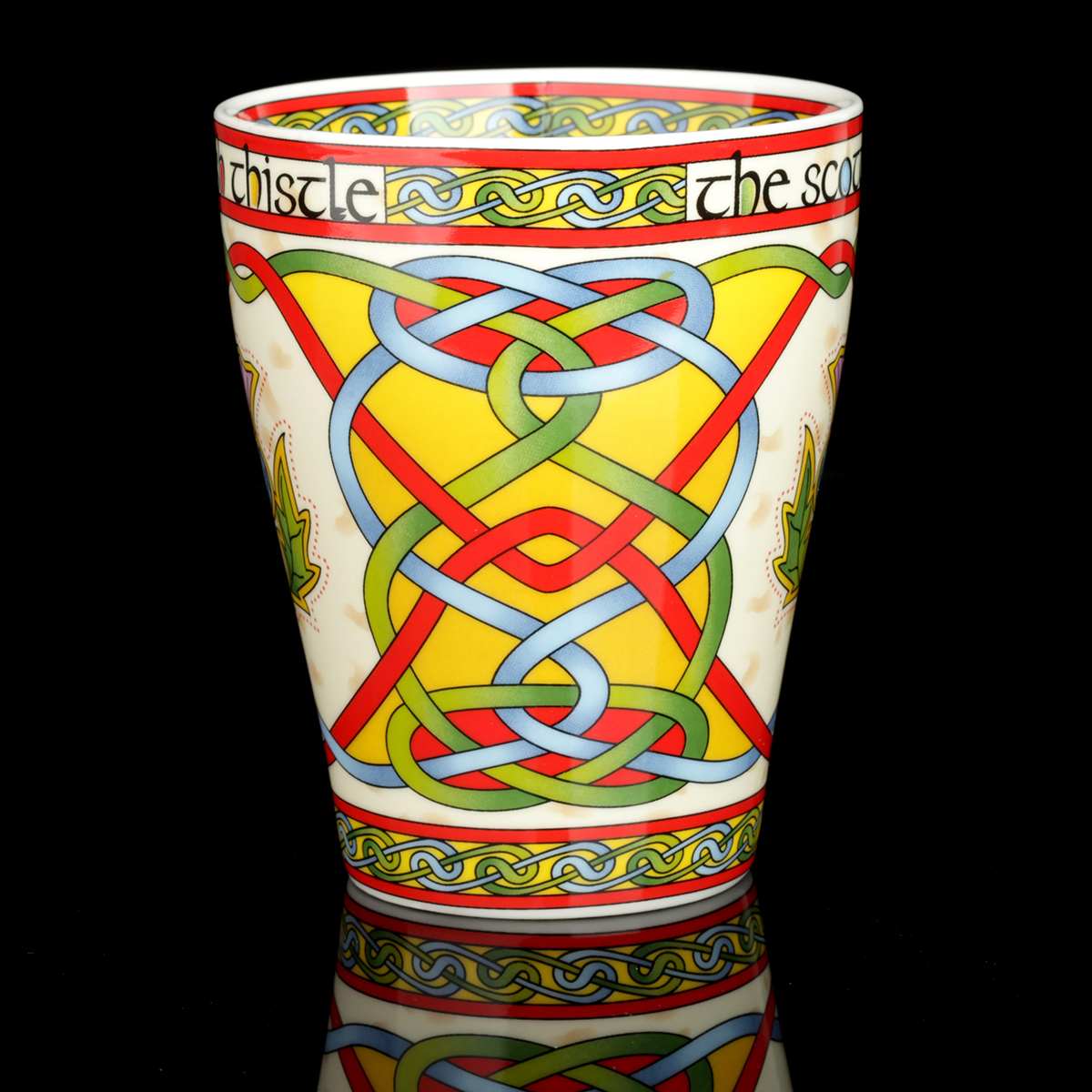 Kaffeebecher-Mug-schottland-schottische-distel-thistle-012 The Scottish Thistle Mug  - Kaffeebecher mit schottischer Distel & Keltischen Mustern