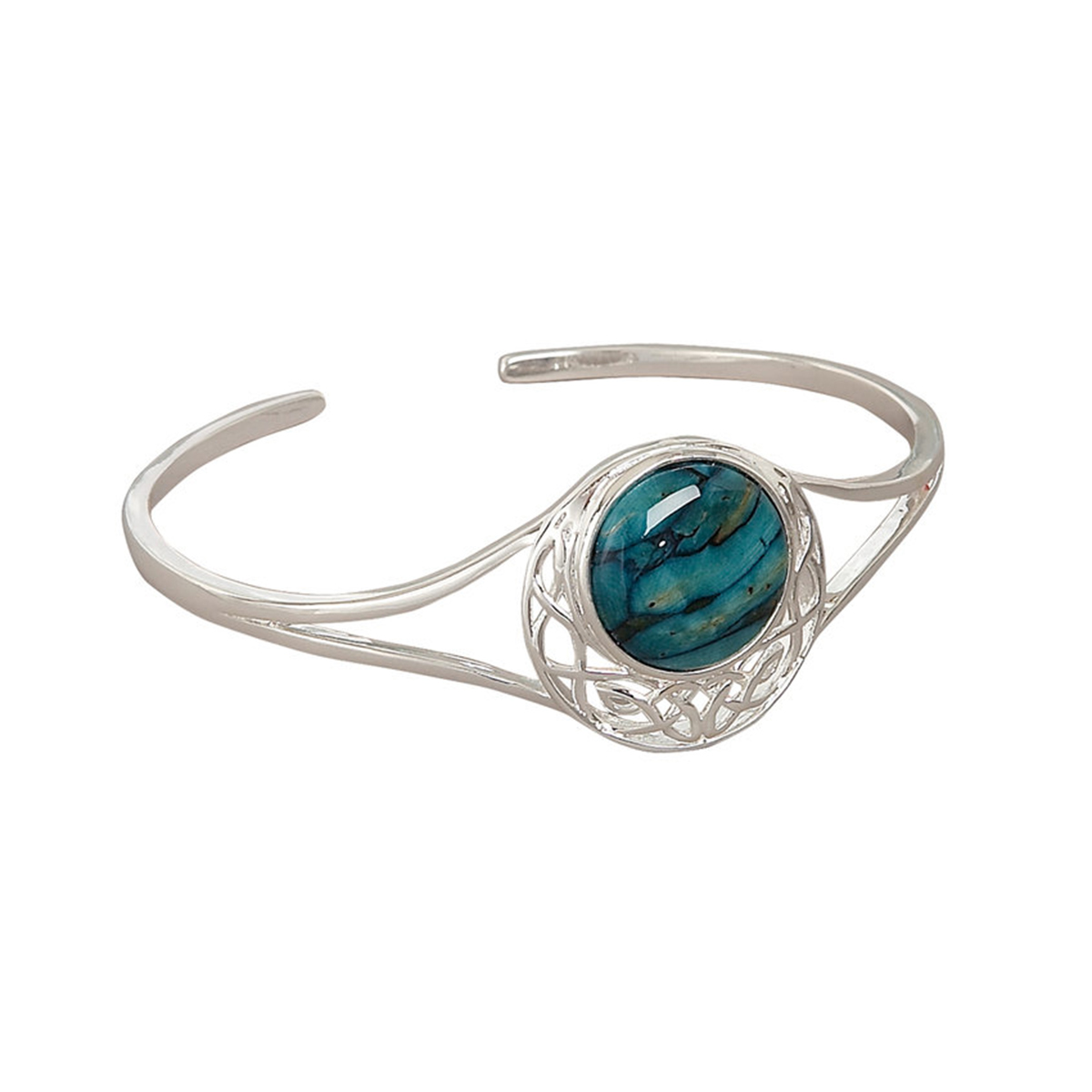 heathergem-armreif-armband-schottland-silber-005 Keltischer Heathergem Armreif - Handgefertigt in Schottland