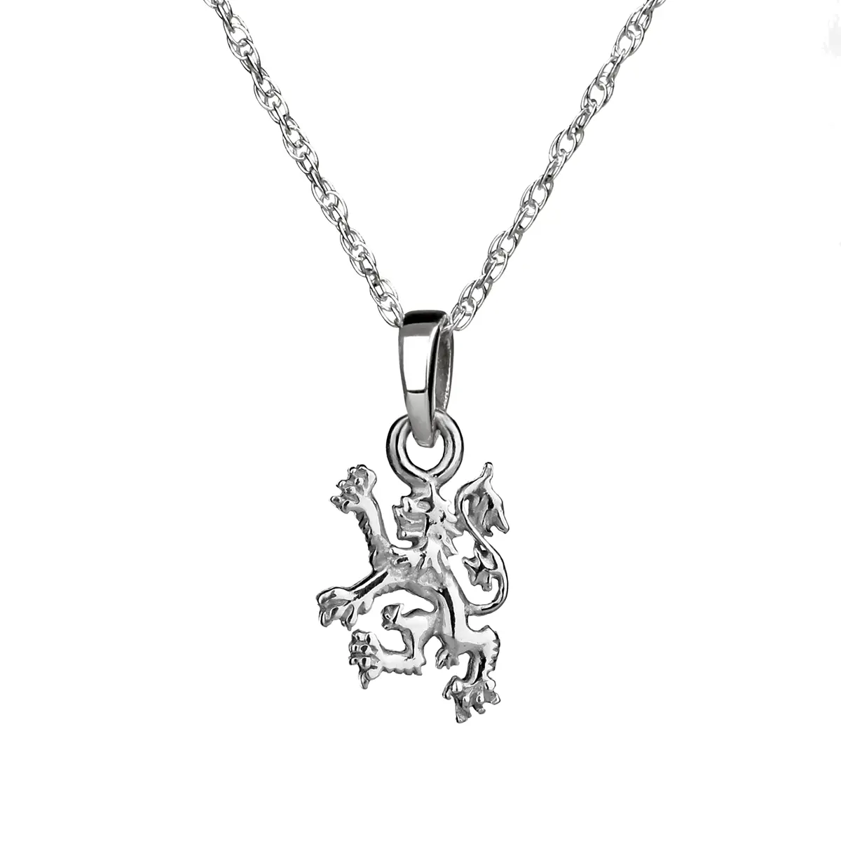 kette-anhaenger-lion-rampant-schottischer-loewe-silber-001 Lion Rampant - Schottischer Löwe Kette aus Schottland