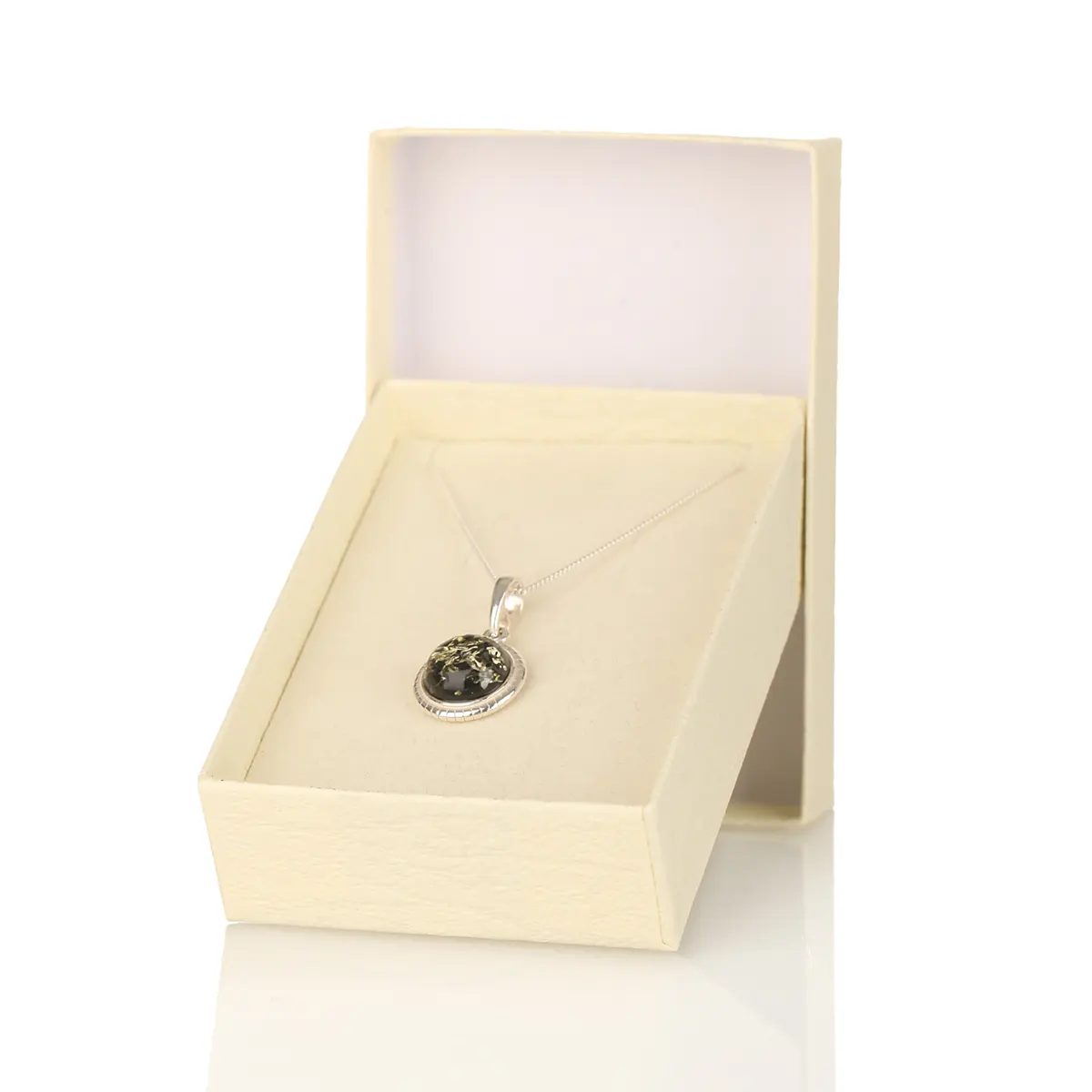 kette-anhaenger-bernstein-amber-gruen-silber-irland-007 Green Amber Circle - Irische Kette aus grünem Bernstein & Sterling Silber