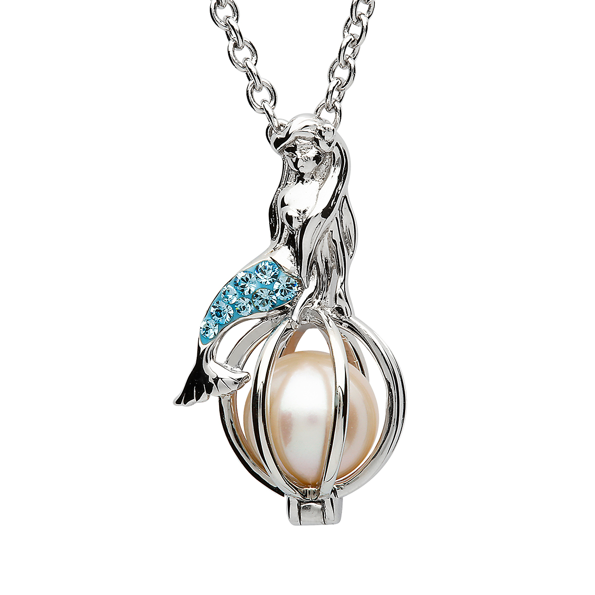 mermaid-meerjungfrau-shanore-kette-001R3EttMJK1lgaf Meerjungfrau-Anhänger aus Sterlingsilber mit Swarovski® Kristallen – Handgefertigt in Irland