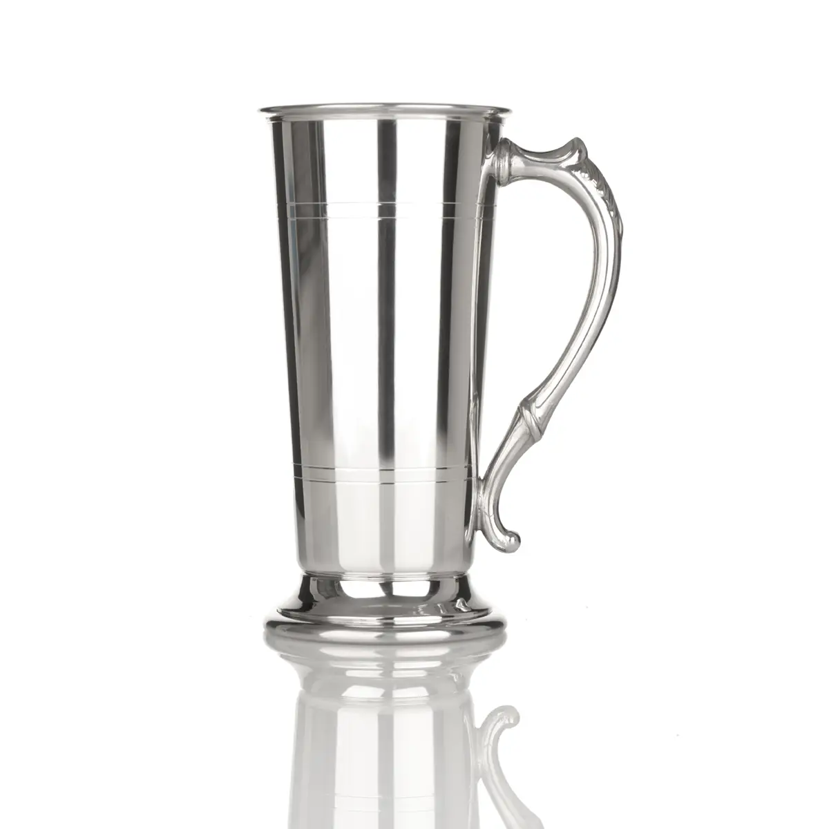 bier-krug-pint-tankard-england-silber-zinn-001 Sheffield Lager Tankard – Moderner 1 Pint Bierkrug, handgefertigt in England,