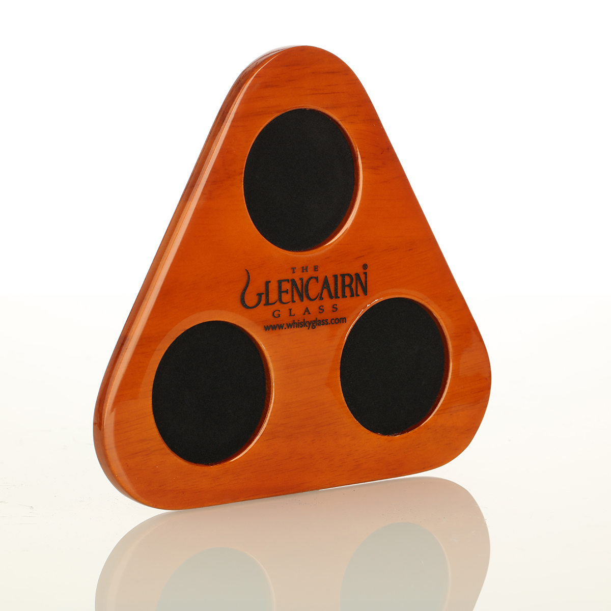 Glencairn Tasting Tray - Tablett aus Eichenholz für drei Glencairn Gläser.
