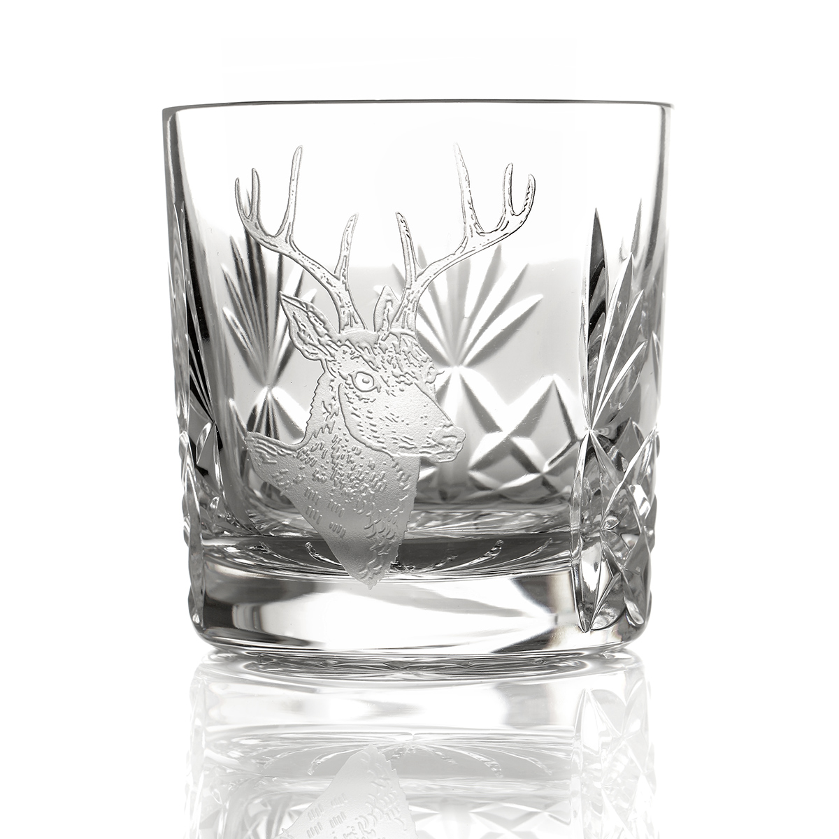 Kintyre Stag Tumbler - Kristall Whiskyglas - Schottischer Highland Hirsch