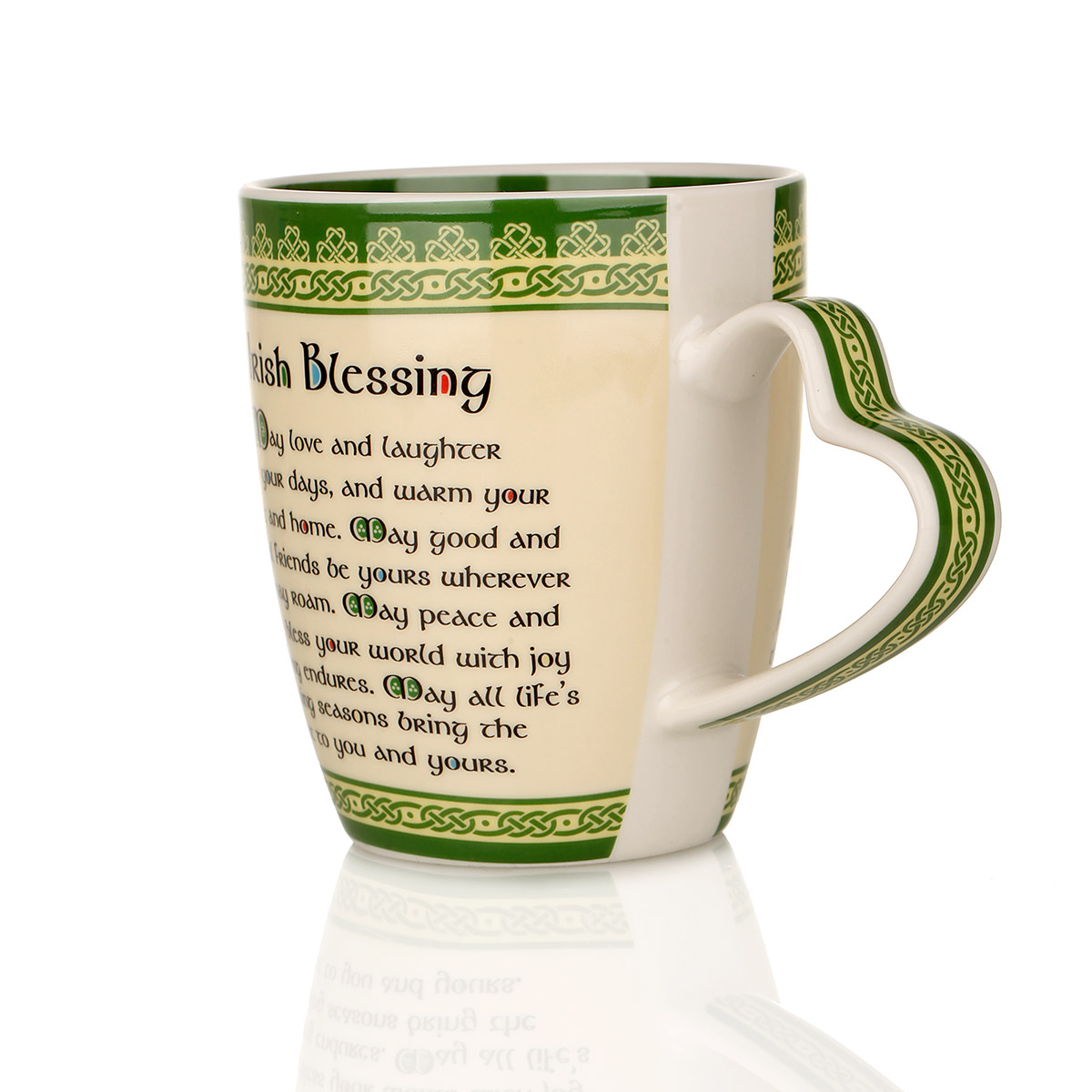 Irish Blessing Mug  "May love and laughter light your days"  Kaffeebecher aus Irland