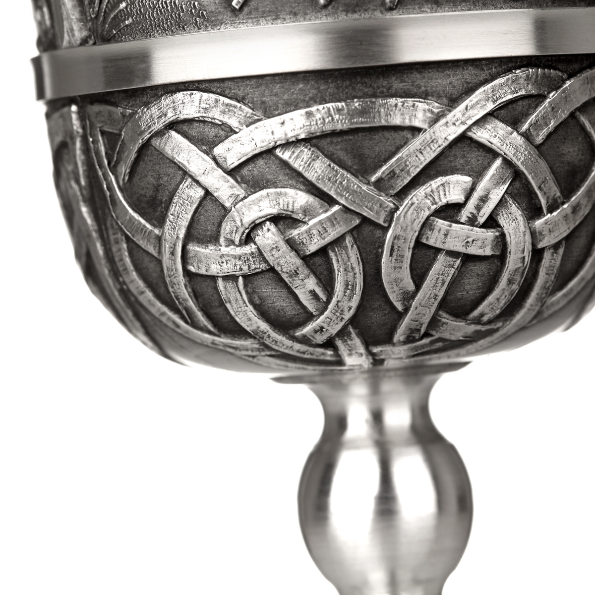 Mythical Ireland - King Lugh - irischer Weinkelch aus Zinn mit keltischen Motiven