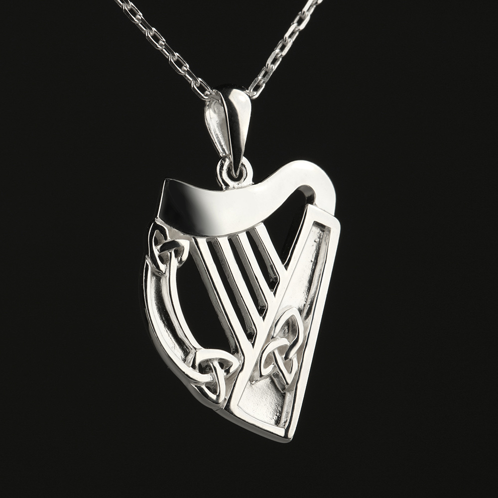 irish-harp-irische-harfe-kette-00230e7emIywGAtp Irish Harp - Kette & Anhänger - Irische Harfe aus Irland mit keltischem Muster