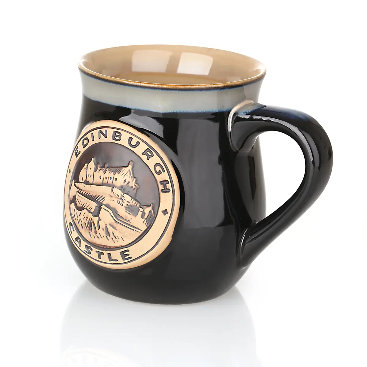Edinburgh Stoneware Mug - Schottischer Becher aus Keramik - Schwarz