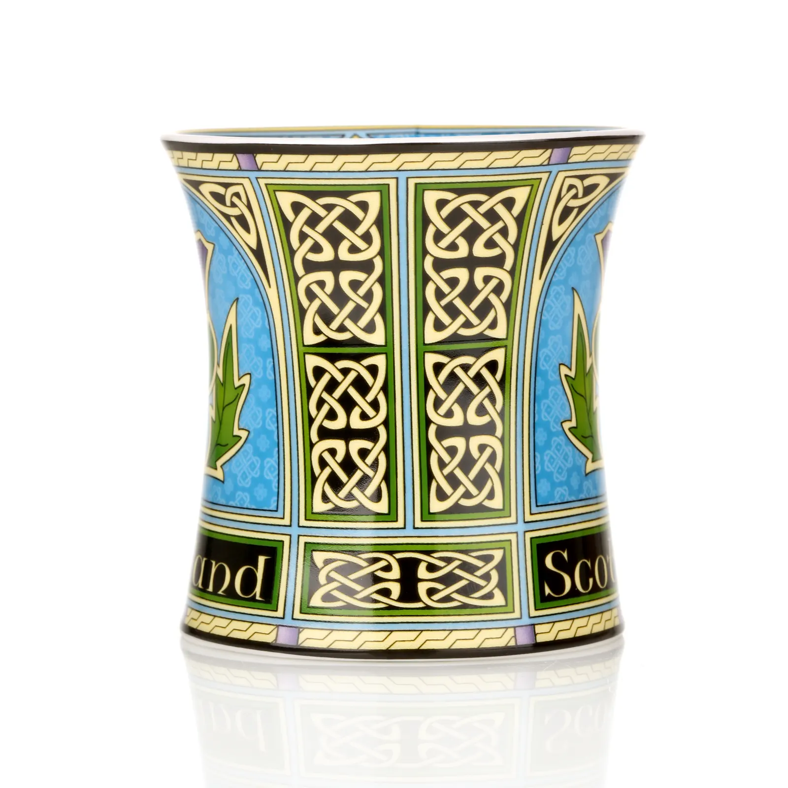 Scottish Thistle Mug - Kaffeebecher mit schottischer Distel & keltischen Mustern Scottish Thistle Mug - Kaffeebecher mit schottischer Distel & keltischen Mustern