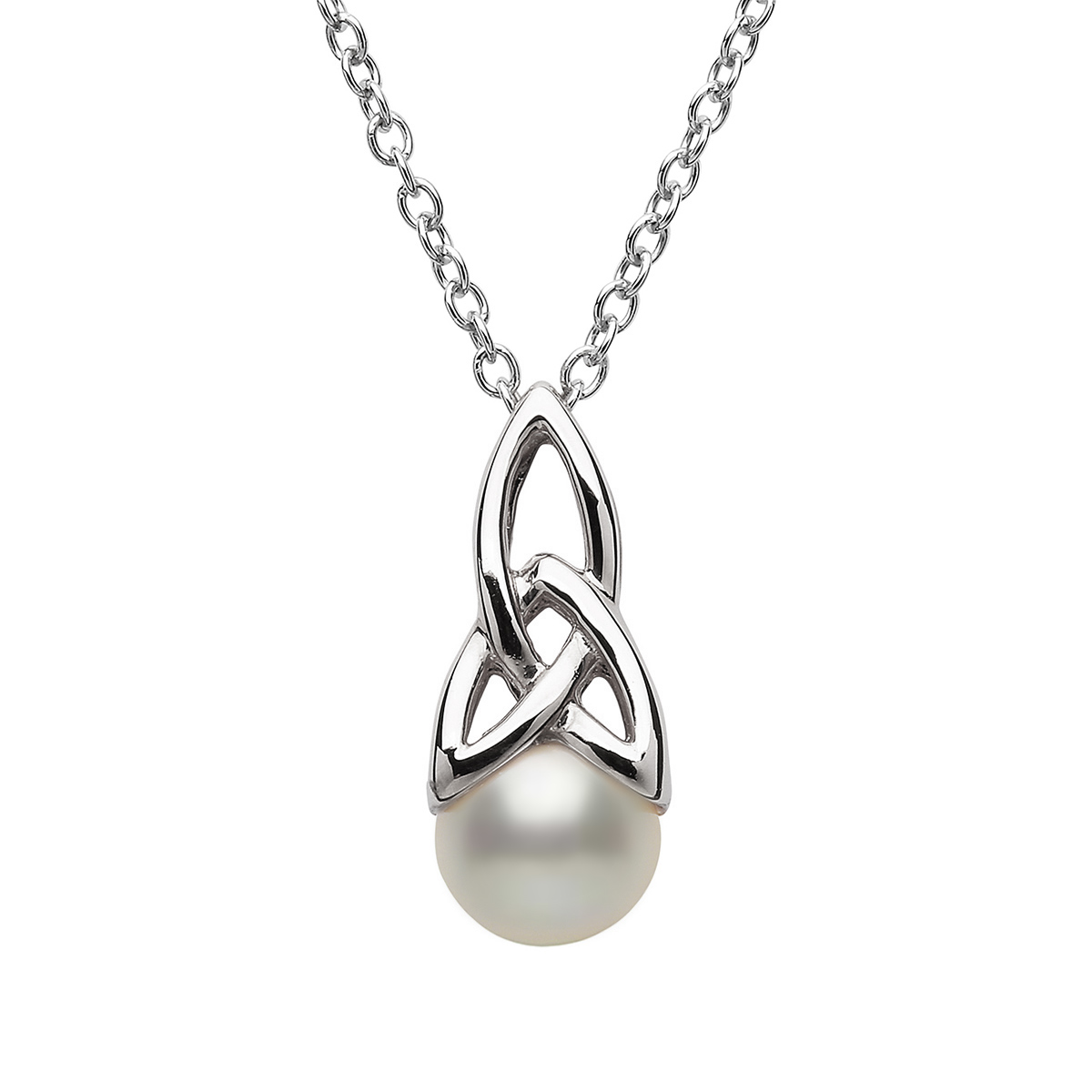 trinity-pearl-perle-kette-irlandQHUOCAwqLez90 Keltischer Trinity Anhänger mit Kette aus Irland - Sterling Silber & Perle