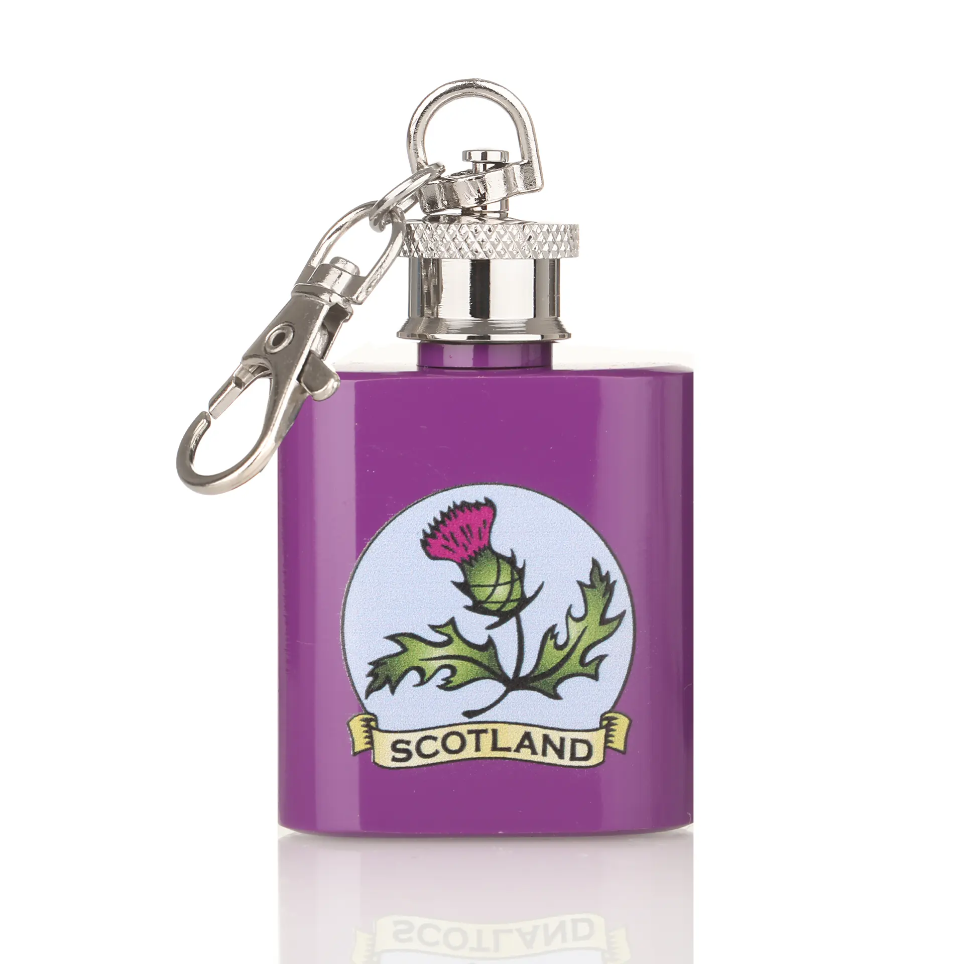 Scottish Thistle Mini-Flachmann Schlüsselanhänger aus Schottland