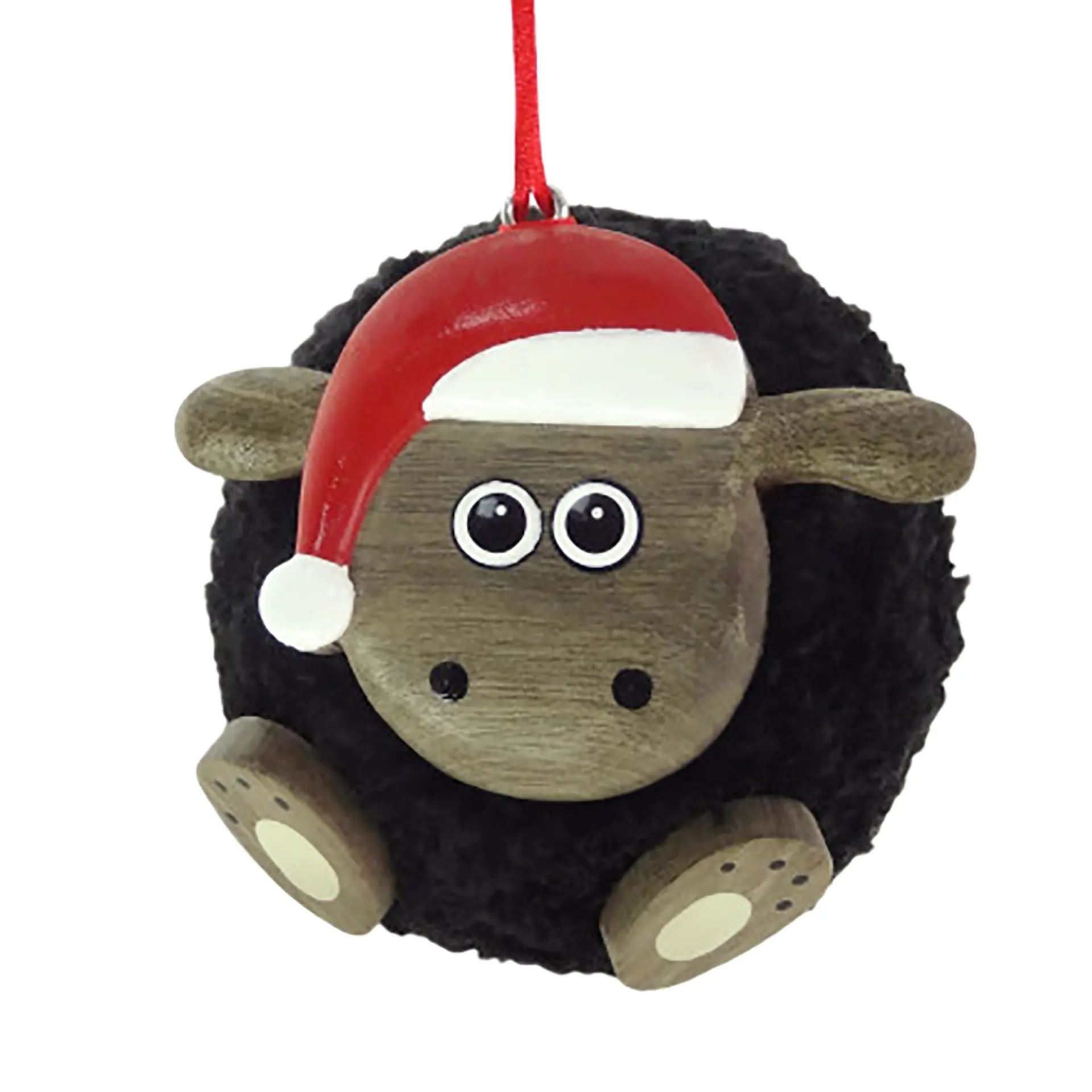 Black Sheep Weihnachtskugel - schwarzes Schaf aus Schottland