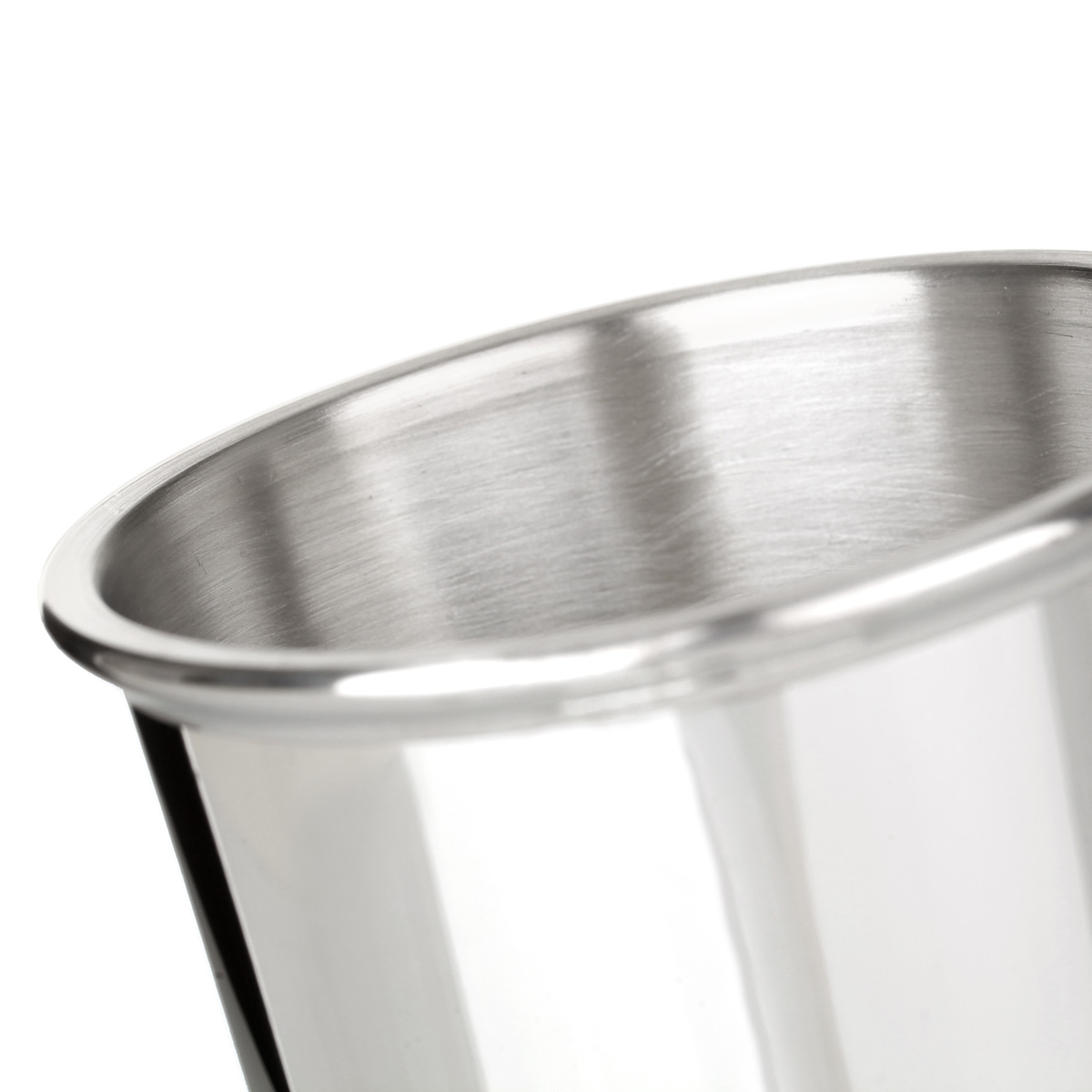 Mint Julep Cup - 1/2 Pint Becher aus poliertem Zinn - Made in England