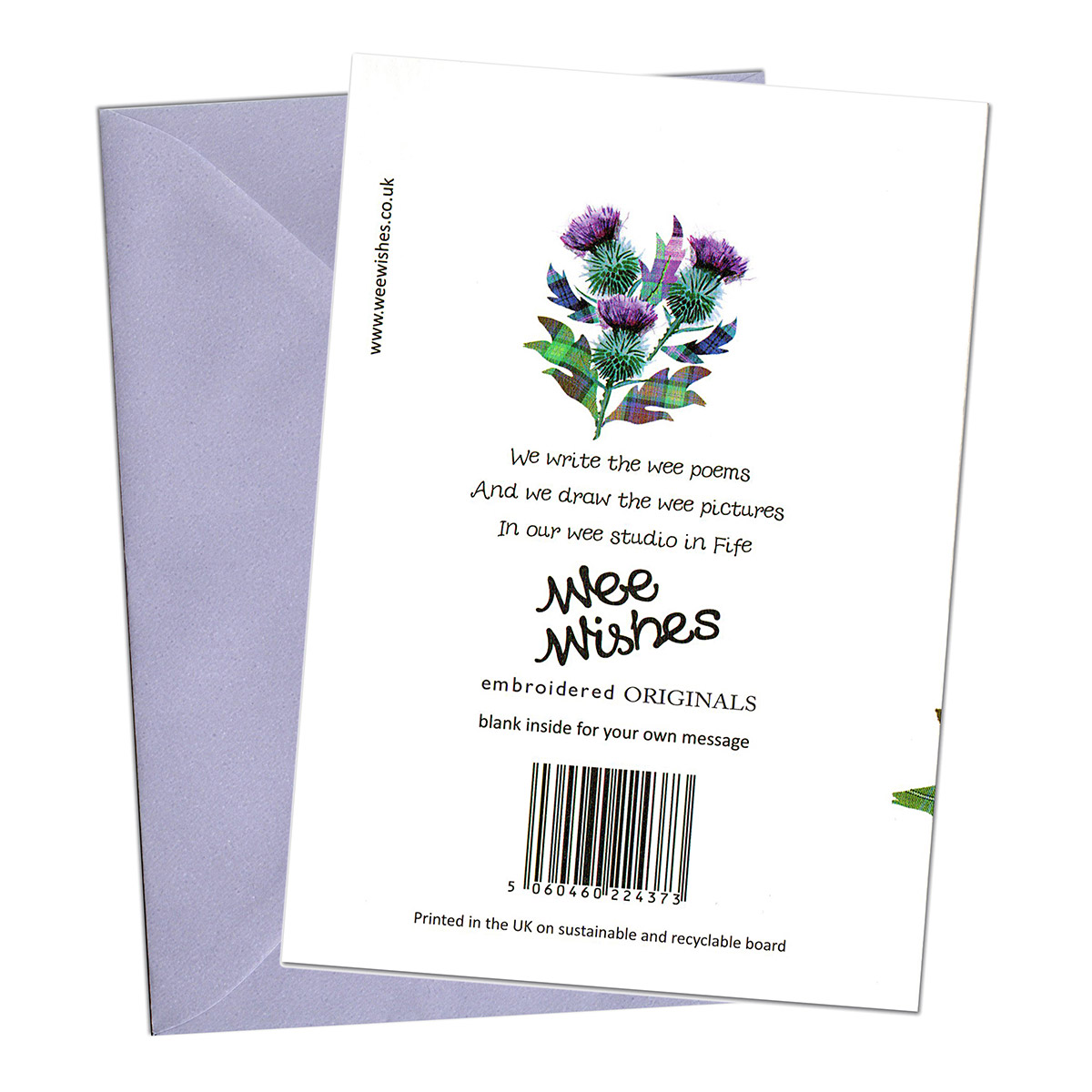 Christmas Thistles - Wee Wishes Weihnachtskarte aus Schottland Christmas Thistles - Wee Wishes Weihnachtskarte aus Schottland