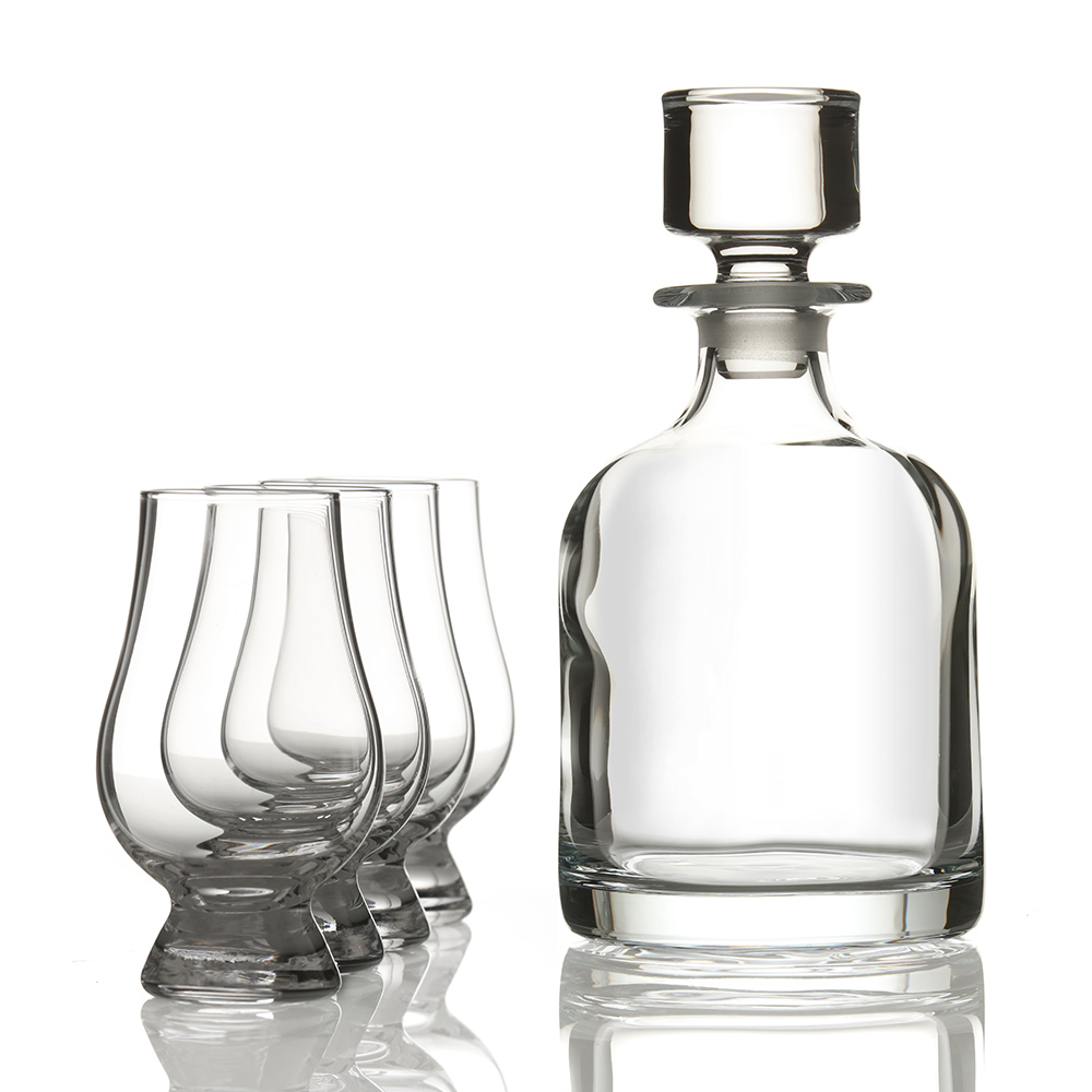 glencairn-crystal-iona-decanter-set-001 Glencairn Iona Whisky Set aus Schottland - Kristall Karaffe & 4 Tasting Gläser