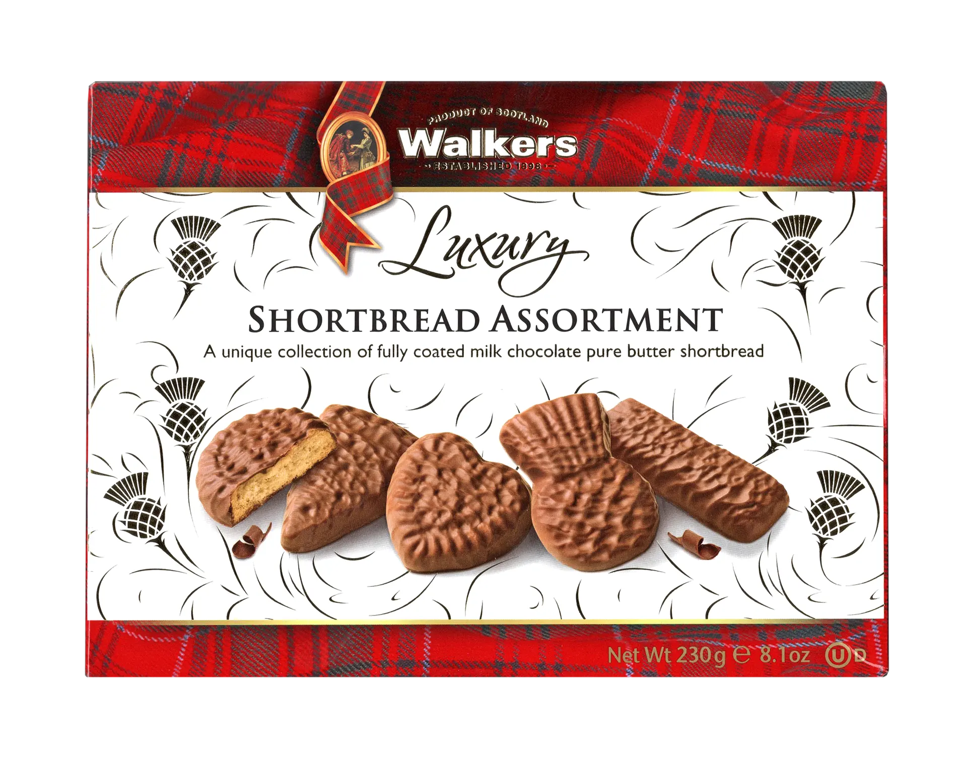 Walker's Luxury Cocolate Shortbread Assortment 230 g