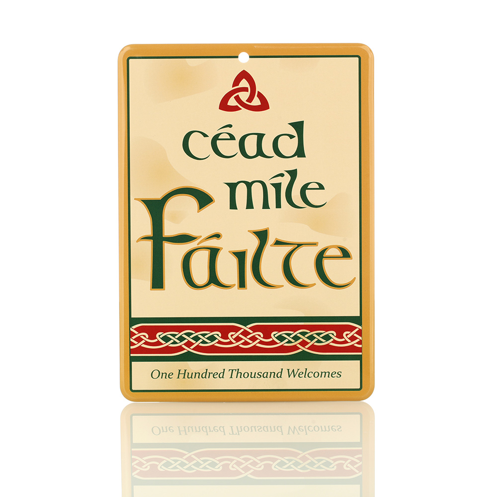 Cead Mile Fáilte - nostalgisches Blechschild aus Irland