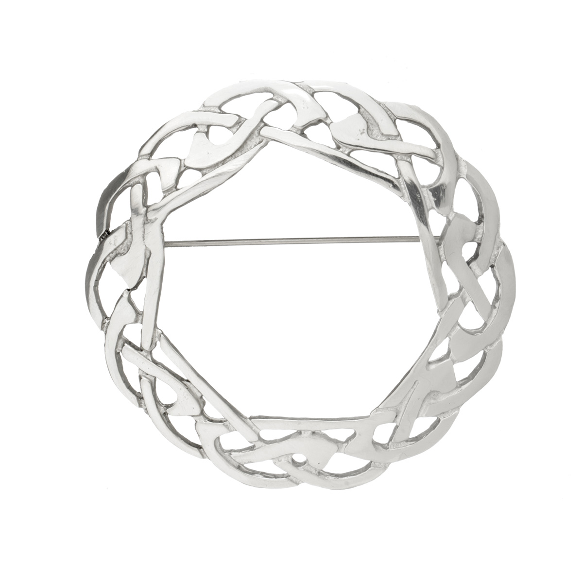 plaid-brosche-keltisch-zinn-pewter-003 Offene Plaid Brosche mit keltischem Muster