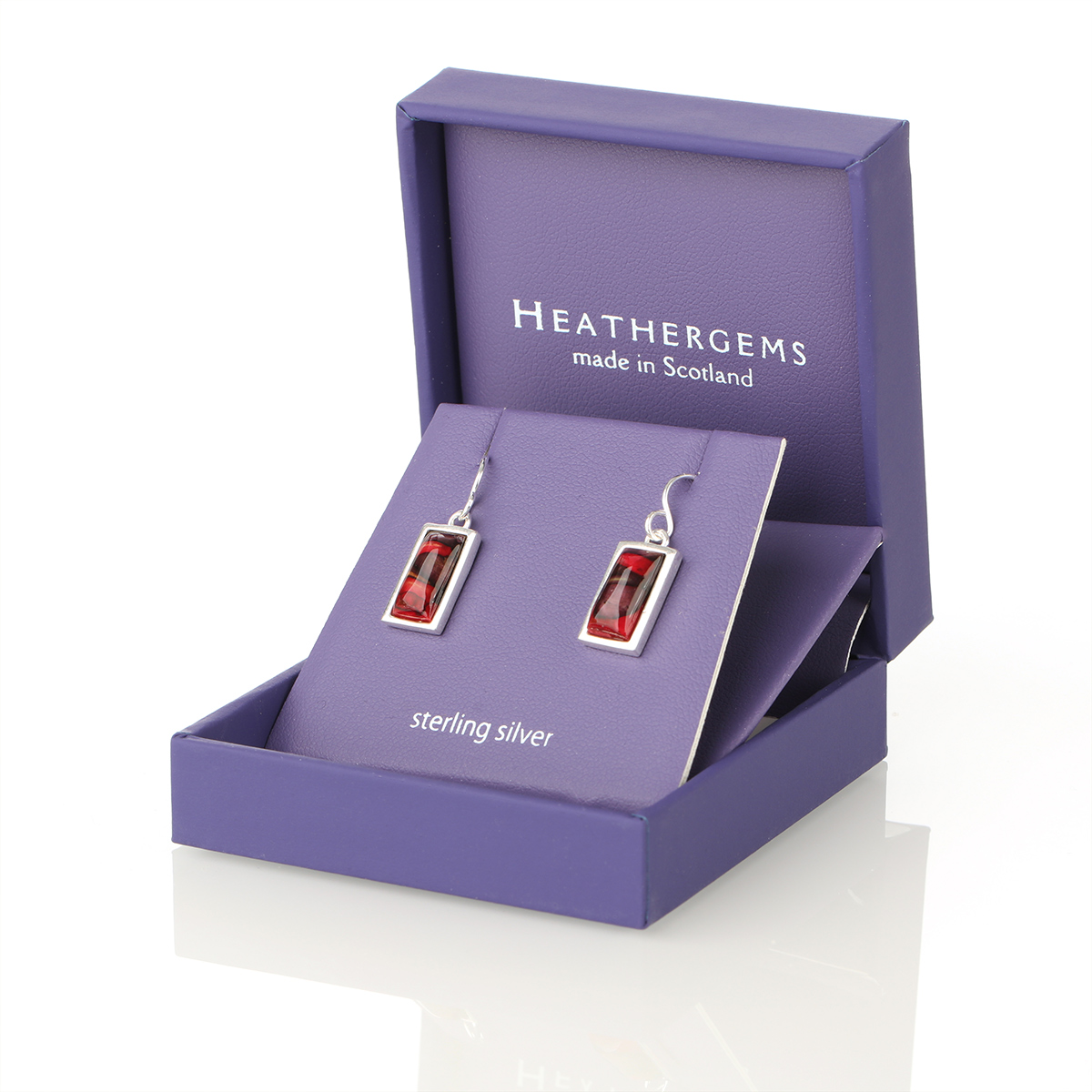heathergem-ohrringe-schottland-highland-schmuck-001 Schottische Heathergem Ohrhänger aus Heide & Sterling Silber