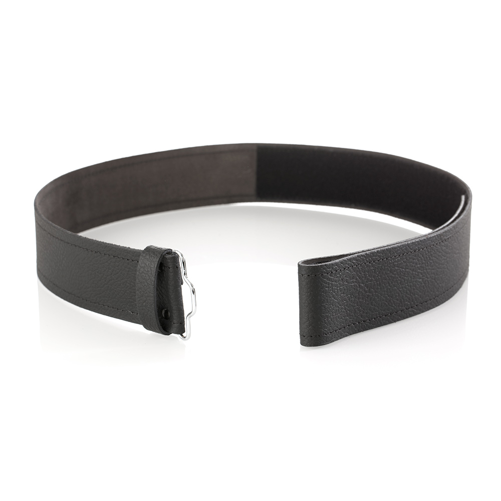 kilt-belt-guertel-schwarz-leder-001 Original schottischer Kiltgürtel - Schwarz - Rinderleder mit Klettverschluss