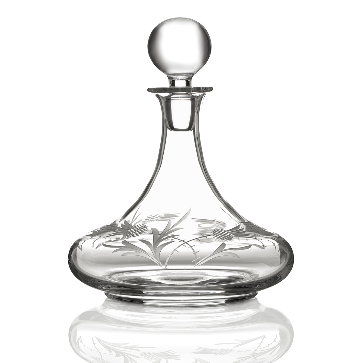 whisky-karaffe-schiff-dekanter-glas-kristall-distle-005o8yMf77SCc91q Flower of Scotland Schiffskaraffe mit Distelschliff – Handgefertigt aus Kristallglas
